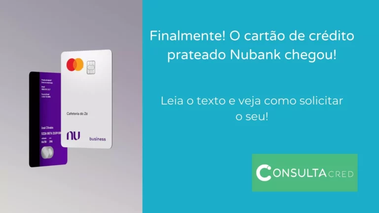 Finalmente! O cartão de crédito prateado Nubank chegou!