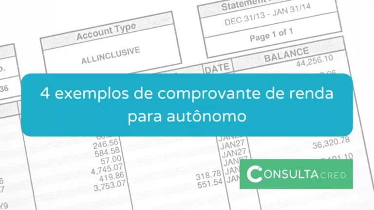 4 exemplos de comprovante de renda para autônomo