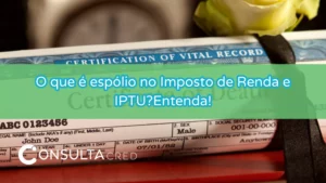 O que é espólio no Imposto de Renda e IPTU. Entenda!