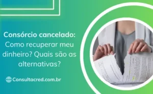 Consórcio cancelado